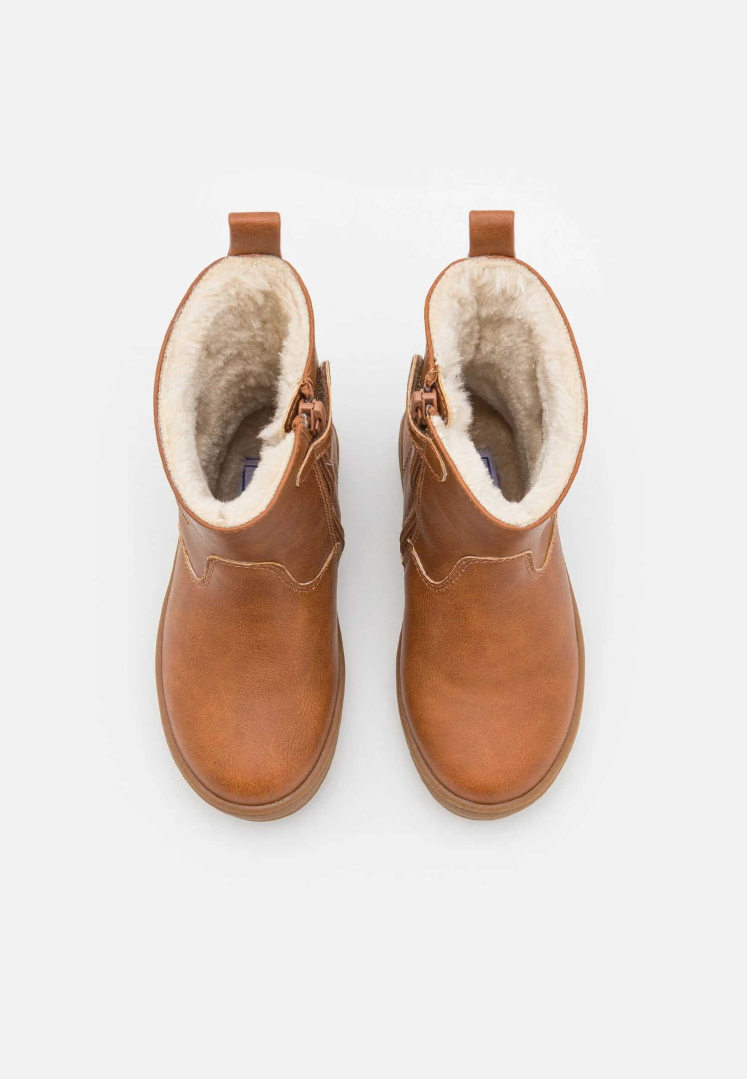 Friboo Korte Laarzen - Cognac 6 Friboo Korte Laarzen - Cognac - Afbeelding 4