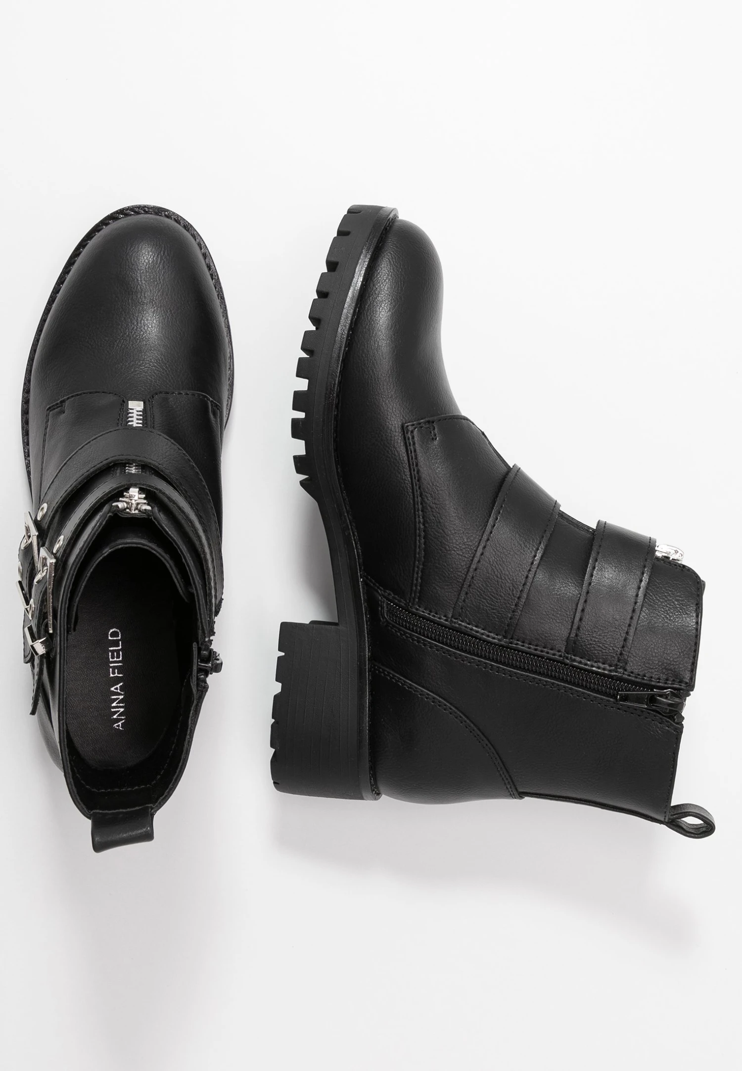 Anna Field Cowboy-/Bikerlaarsjes - Black 6 Anna Field Cowboy-/Bikerlaarsjes - Black - Afbeelding 4