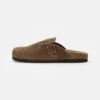 Pier One Leather Unisex - Pantoffels - Brown -Lyno Kleding Winkel b02be3dc60974391b284f11567dcb3a1