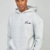 SikSilk Script Embroidery- Hoodie - Grey Marl 2 SikSilk Script Embroidery- Hoodie - Grey Marl -Lyno Kleding Winkel b0e5f14326b546adb3303ad623c350a2