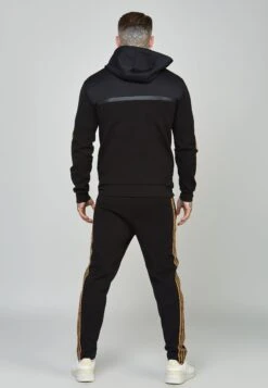 SikSilk Tape Zip Thru - Sweater Met Rits - Black -Lyno Kleding Winkel b0f42f4733d04e6aa3fca0c176a55804