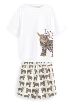 Next Hamish The Highland Cow Short Set Standard - Pyjama - Ecru -Lyno Kleding Winkel b46be0ab7296485db77df003938028db