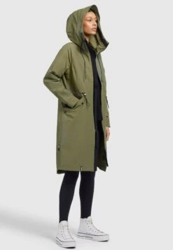 Khujo Marnia - Regenjas - Olivgrün -Lyno Kleding Winkel b4760461d059494bb03d4d1d90703c0b