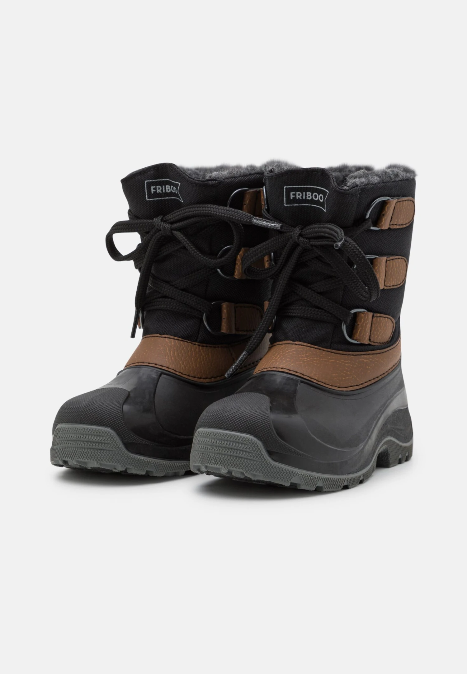 Friboo Snow Boots- Snowboots- Black/Brown 4 Friboo Snow Boots- Snowboots- Black/Brown - Afbeelding 2