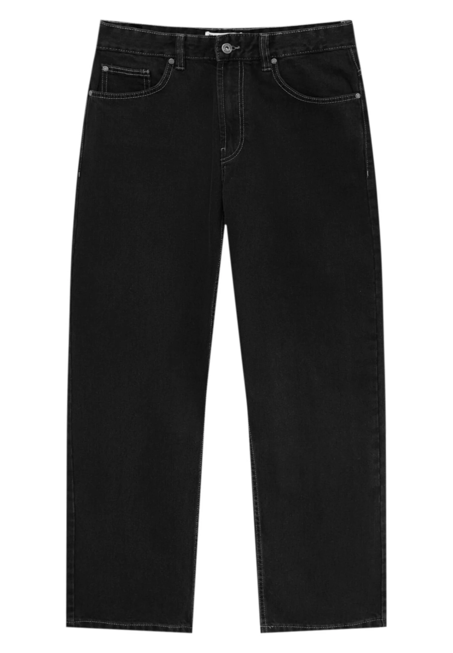 PULL & BEAR Wide - Relaxed Fit Jeans - Black 8 PULL & BEAR Wide - Relaxed Fit Jeans - Black - Afbeelding 6