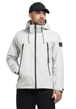 Khujo Adam - Regenjas - Hellgrau -Lyno Kleding Winkel c45fded1cd86483c9d203fe9dec644b6