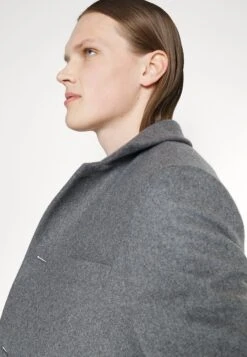 J.Lindeberg Holger Melton Coat - Mantel - Mid Grey Melange -Lyno Kleding Winkel c574d86a60724a93a69f550f2ef823aa