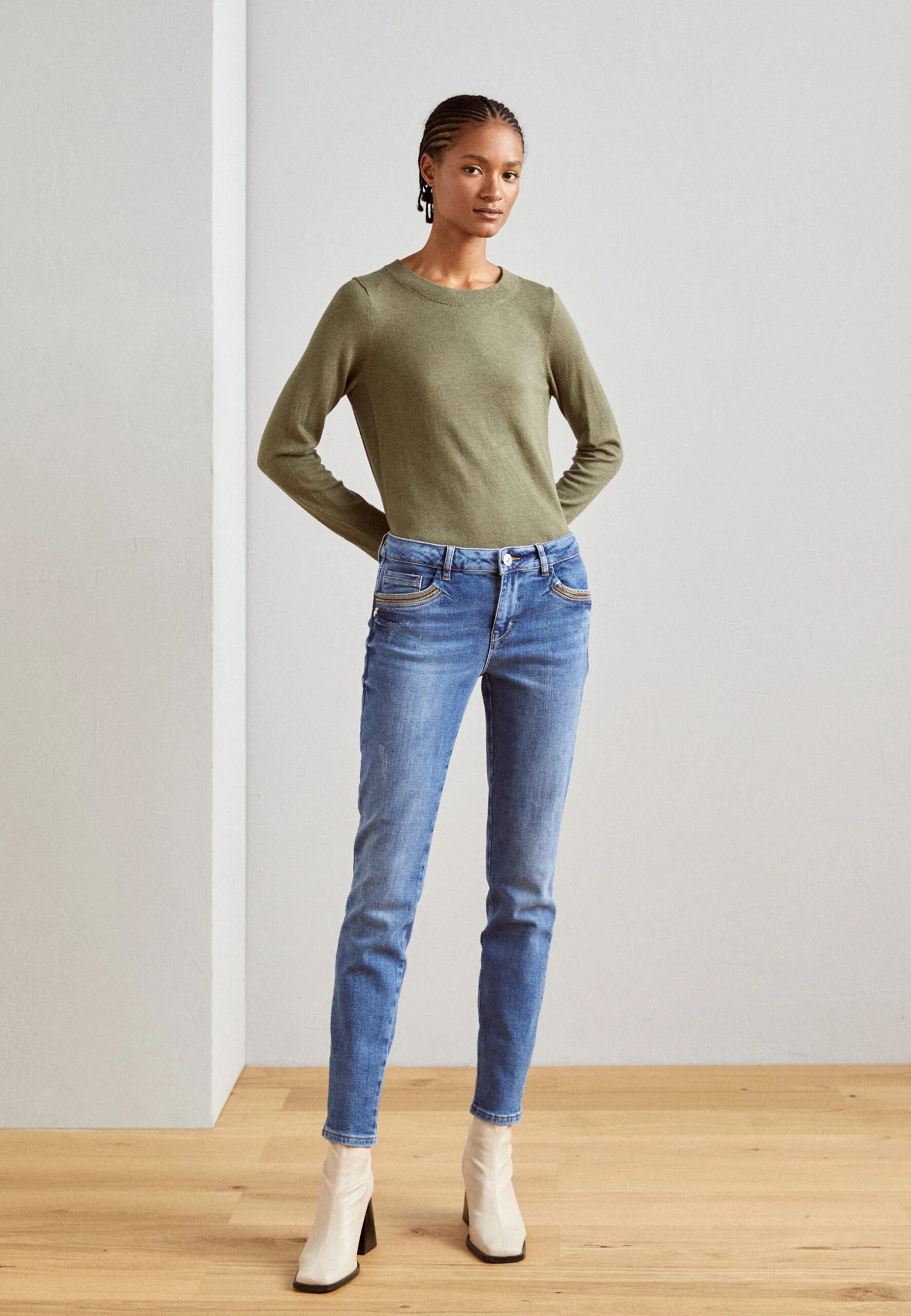 Mos Mosh Sumner Vivid - Slim Fit Jeans - Blue 4 Mos Mosh Sumner Vivid - Slim Fit Jeans - Blue - Afbeelding 2