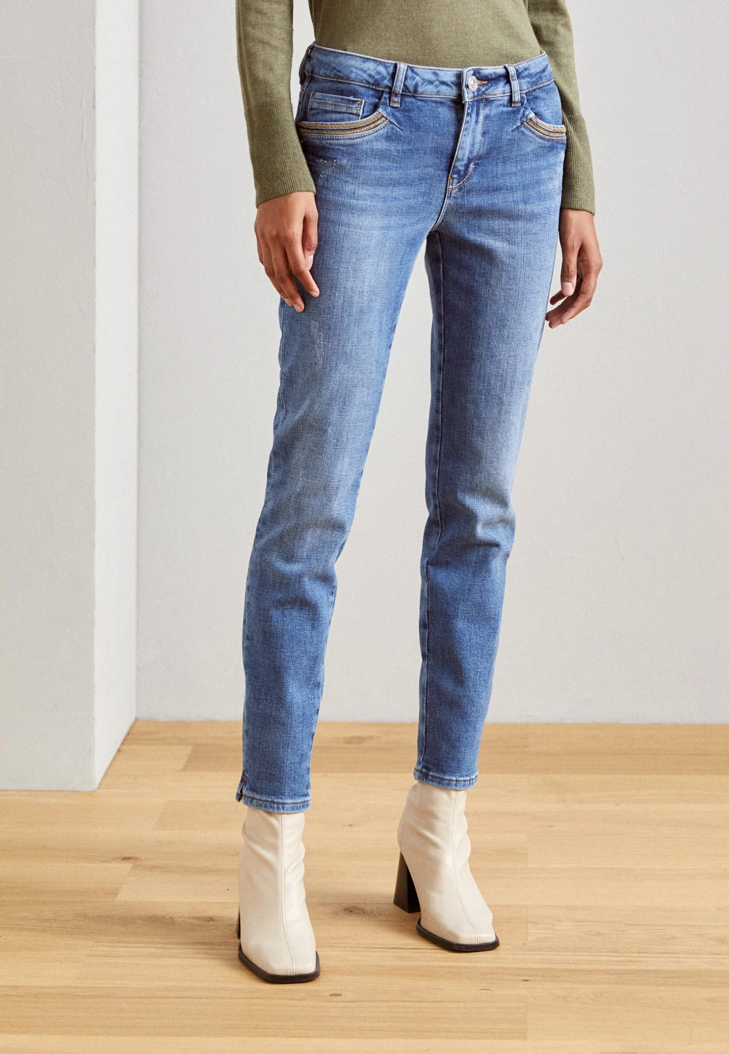 Mos Mosh Sumner Vivid - Slim Fit Jeans - Blue 3 Mos Mosh Sumner Vivid - Slim Fit Jeans - Blue