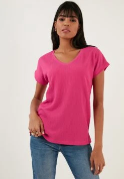 LELA Regular Fit - Blouse - Fuchsia -Lyno Kleding Winkel c919ec9a05174c30a03c8a1c9977db87