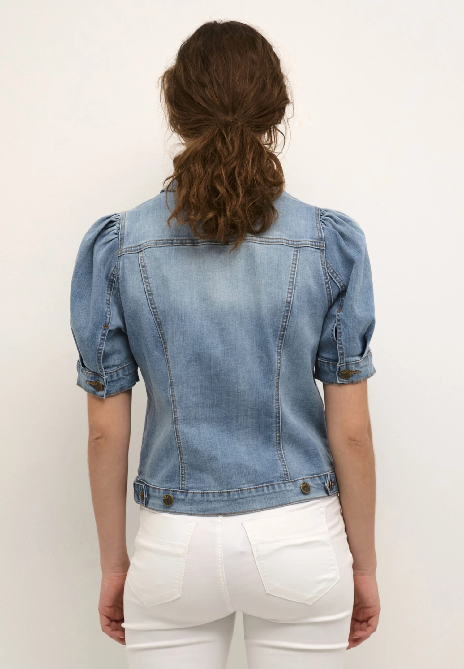 Culture Cubriana Ss - Overhemdblouse - Light Blue Wash 5 Culture Cubriana Ss - Overhemdblouse - Light Blue Wash - Afbeelding 3