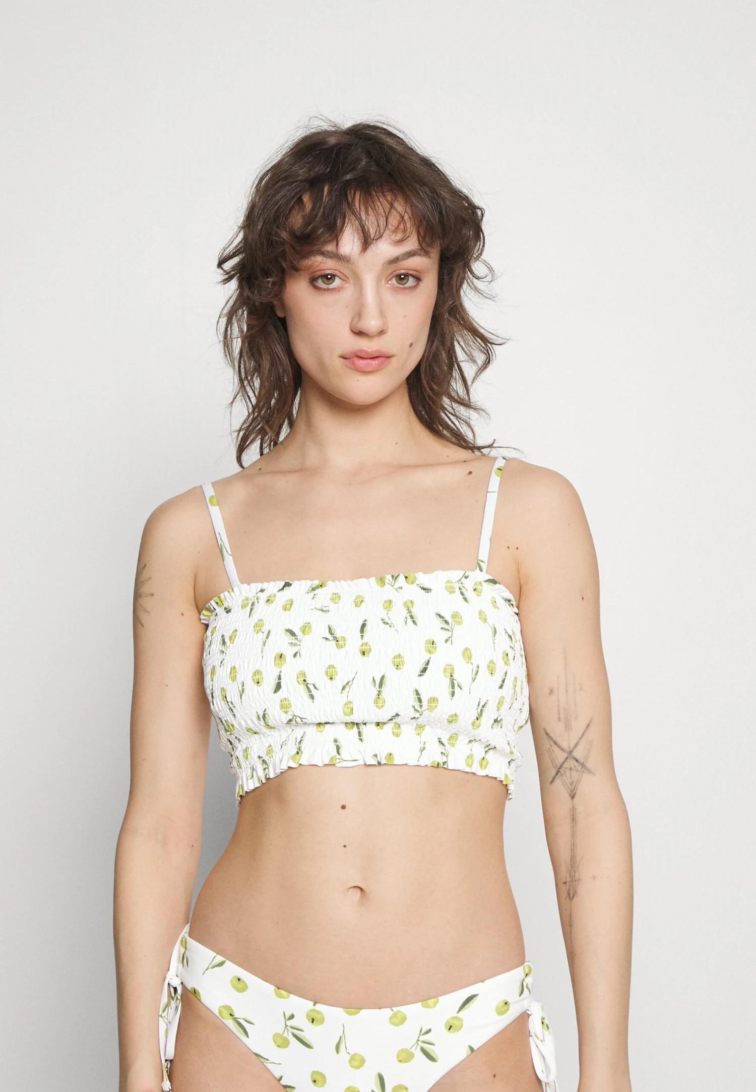 Seafolly Summer Crush Shirred Long Line Bandeau - Bikinitop - Off-White 5 Seafolly Summer Crush Shirred Long Line Bandeau - Bikinitop - Off-White - Afbeelding 3