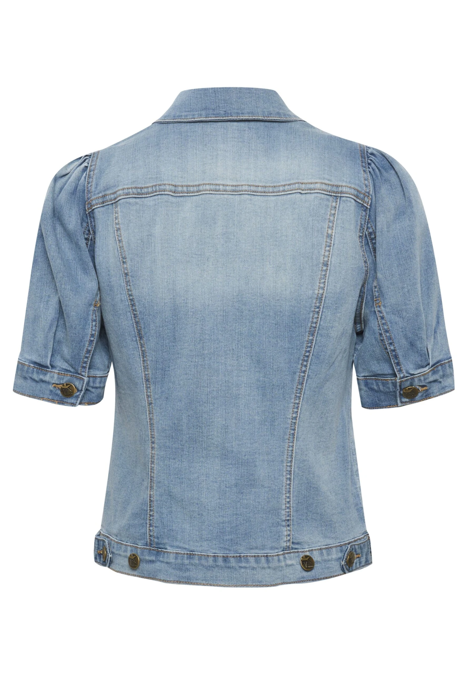 Culture Cubriana Ss - Overhemdblouse - Light Blue Wash 8 Culture Cubriana Ss - Overhemdblouse - Light Blue Wash - Afbeelding 6