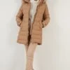 LELA Regular Fit - Winterjas - Camel -Lyno Kleding Winkel d52fe4347ffa472a8040d2437cbda648