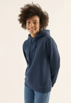 Anna Field Hoodie - Dark Blue/Mottled Blue