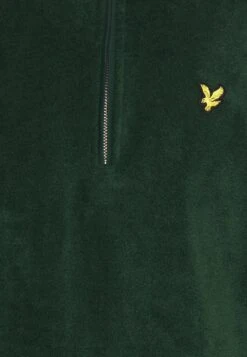 Lyle & Scott Quarter Zip - Fleece Trui - Dark Green -Lyno Kleding Winkel dbcf39ef912d4e259967721149263e86