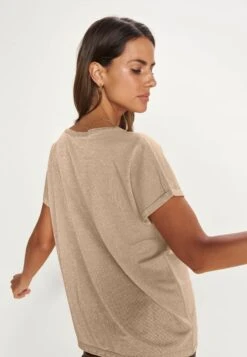 Mos Mosh Kay Tee - T-Shirt Basic - Gold -Lyno Kleding Winkel de9532f1c79845749d31cd33d95af152