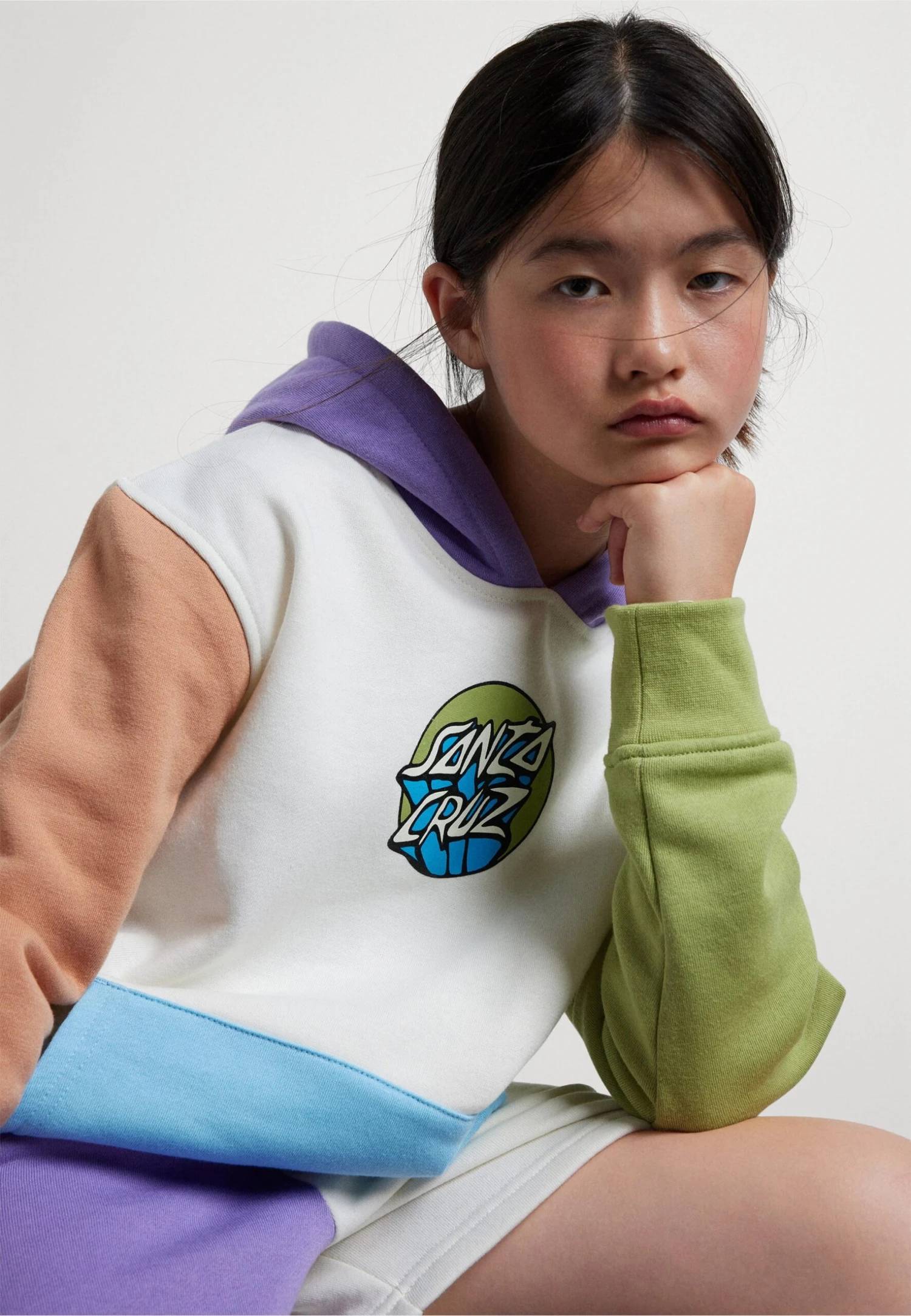 Santa Cruz Youth Fun Hood Unisex - Sweater - Optic White 3 Santa Cruz Youth Fun Hood Unisex - Sweater - Optic White