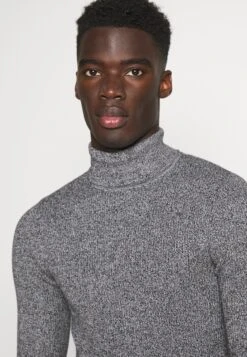 Pier One Muscle Fit Turtle - Trui - Mottled Grey -Lyno Kleding Winkel e3c882d2274c45af8a9f7df902604a5f