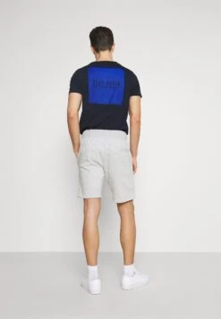 Pier One 2 Pack - Shorts - Mottled Light Grey/Dark Blue -Lyno Kleding Winkel e60f7b3fdabf4ebdaf4ab507e95d2596