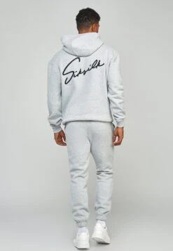 SikSilk Script Embroidery- Hoodie - Grey Marl 9 SikSilk Script Embroidery- Hoodie - Grey Marl -Lyno Kleding Winkel ebd96880e9484b3fac5d9e60964daaff