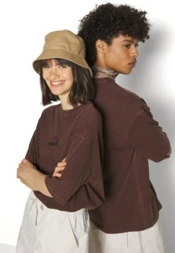 YOURTURN Unisex - T-Shirt Print - Dark Brown -Lyno Kleding Winkel ed0047be63e54a299600a138edfa9bf3