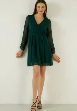 LELA Mini- Jurk - Petrol Blue 9 LELA Mini- Jurk - Petrol Blue -Lyno Kleding Winkel ee40289b652d4ffcb5d31409130d3a14