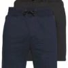 Pier One 2 Pack - Shorts - Dark Blue/Black -Lyno Kleding Winkel eee667fe5816453a9c270d93494b5613