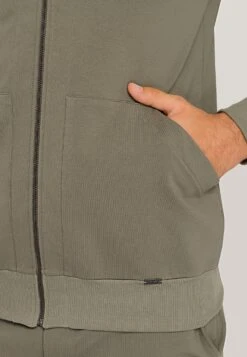 HANRO Natural Living - Sweater Met Rits - Antique Green -Lyno Kleding Winkel ef557c15b88a42439409c20e0f01d135