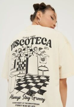 YOURTURN Unisex - T-Shirt Print - Mottled Light Brown -Lyno Kleding Winkel effd2747a979496f960042514358cad9