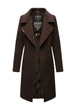 Navahoo Wooly - Halflange Jas - Dark Choco -Lyno Kleding Winkel f880a6d5b1824c708a7b83feb3fd9d60