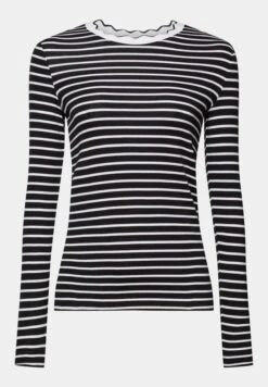 ESPRIT Muschelkante Am Ausschnitt - Longsleeve - Black -Lyno Kleding Winkel fa88b8a317f442b197e55058f33ae2e5