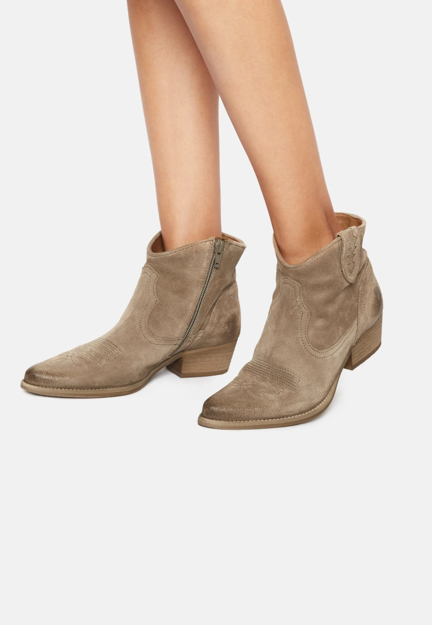 Felmini West - Cowboy-/Bikerlaarsjes - Marvin Lead Grey 3 Felmini West - Cowboy-/Bikerlaarsjes - Marvin Lead Grey